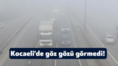Hava sıcaklığının 9 derece olarak ölçüldüğü kentte Kartepe ve İzmit'in