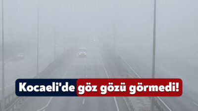 Kocaeli'nin bazı bölgelerinde sis etkili oluyor.