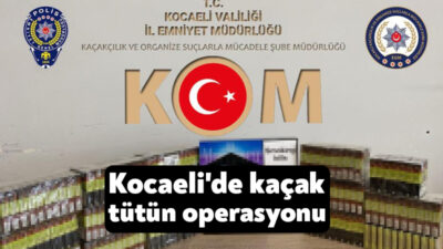 Kocaeli'nin İzmit ilçesinde bir araçta yapılan aramada 120 kilogram kaçak