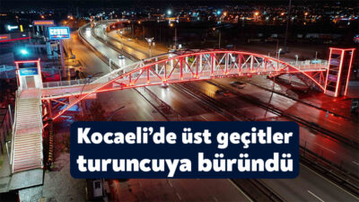 Önemli günlerde renk ve ışık gösterileriyle aydınlatılan üst geçitler