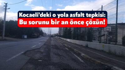Gölcük’te altyapı çalışmasının ardından asfalt yapılmayarak yerlere mıcır serildi. Mıcırın