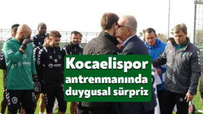 Kocaelispor'un tesislerinde alışılmışın dışında bir Öğretmenler Günü kutlaması yaşandı. Futbolcular,