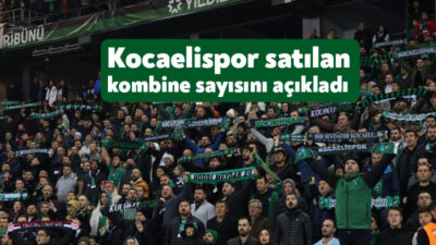 Kocaelispor satılan kombine biletlerle ilgili kulübün resmi sosyal medya hesabından