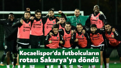 Kocaelispor'da gözler Sakaryaspor maçına çevrildi. Futbolculardan Barış Alıcı ve Cihat
