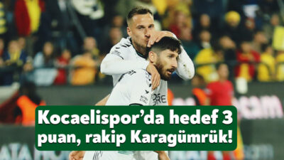 Trendyol 1. Lig’in 11.haftasında Kocaelispor seyircisi önünde Fatih Karagümrük’ü konuk