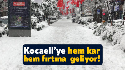 Kocaeli Valiliği yarın için kar uyarısında bulundu. Yarın öğle saatlerinden