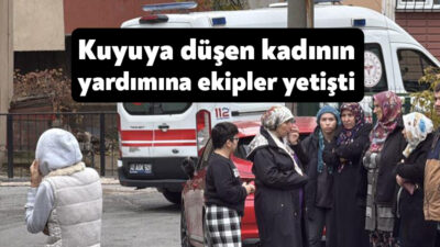 Kocaeli’nin Gebze ilçesinde evinin önünde bulunan 6 metrelik su kuyusuna
