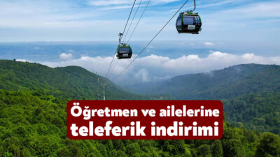 23-24 Kasım tarihlerinde Kartepe Teleferik hattını kullanmak isteyen öğretmenlere indirim