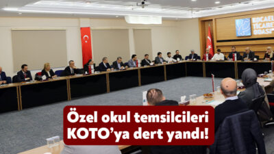 Kocaeli Ticaret Odası, özel okul sektörünün temsilcileriyle bir araya gelerek