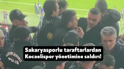 Trendyol 1. Lig’in 12.haftasında Sakaryaspor ile Kocaelispor’un karşılaştığı maçta yaşanan