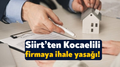 Siirt Çevre Şehircilik ve İklim Değişikliği İl Müdürlüğü, Kocaeli’deki Tayfun