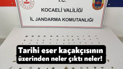Kocaeli İl Jandarma Komutanlığı tarafından tarihi eser kaçakçılarına yönelik olarak