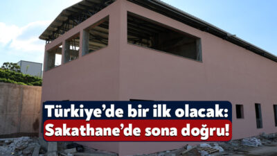 Türkiye’de bir ilk olma özelliği taşıyan sakatathane tamamlanma yolunda.