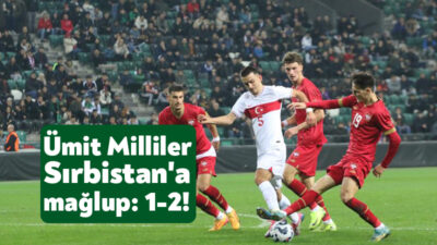 U21 Milli Takımı, Kocaeli'de hazırlık maçında karşılaştığı Sırbistan'a 2-1 mağlup