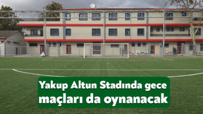 Büyükşehir, yenileme çalışması yaptığı Başiskele Yakup Altun Stadı’nı FİFA standartlarına
