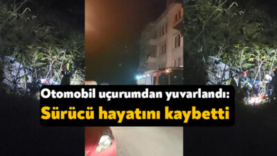 Kocaeli'nin İzmit ilçesinde gece saatlerinde uçuruma yuvarlanan otomobilin sürücüsü kaldırıldığı