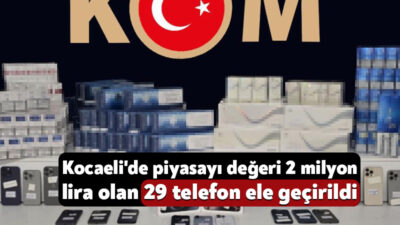 Kocaeli'nin İzmit ilçesinde piyasa değeri 2 milyon TL olan gümrük