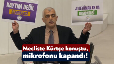 DEM Parti Kocaeli Milletvekili Ömer Faruk Gergerlioğlu meclis genel kurulunda