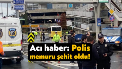 İstanbul’un Bakırköy ilçesinde meydana gelen trafik kazasında bir polis şehit