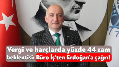 Büro-İş Sendikası Genel Başkanı Alay Hamzaçebi vergi, ceza ve harç