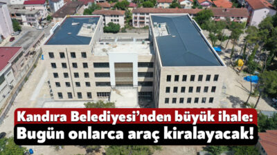Kandıra Belediyesi, belediyenin hizmet birimlerinde kullanmak üzere araç kiralayacak. Kandıra