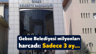 Gebze Belediyesi 3 ay boyunca kullanmak için 18 Ekim’de ihaleye