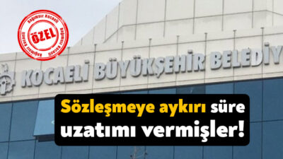 Sayıştay denetçileri 2023 yılı denetim raporunda Kocaeli Büyükşehir Belediyesi’nin hizmet