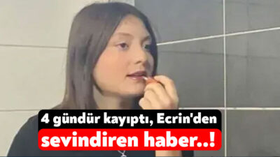 İzmit’te dört gündür kayıp olan 14 yaşındaki Ecrin Yapıcı ve
