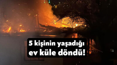 Kocaeli’nin Kartepe ilçesinde 5 kişinin yaşadığı tek katlı bir evde