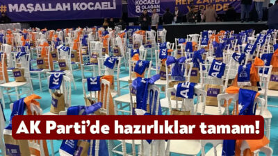 AK Parti Kocaeli 8.Olağan İl Kongresi bugün İzmit’te yer alan