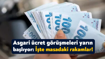 Yarın başlayacak olan asgari ücret görüşmeleri öncesinde masadaki senaryolar da