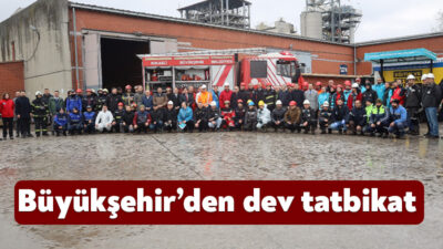 Büyükşehir Belediyesi, İZAYDAŞ Genel Müdürlüğü’nün merkez olduğu dev tatbikatı 15