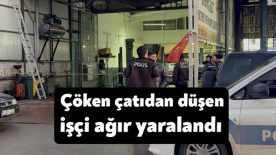 Kocaeli'de sanayide çalışan işçi, çatının çökmesi sonucu yaklaşık 6 metreden