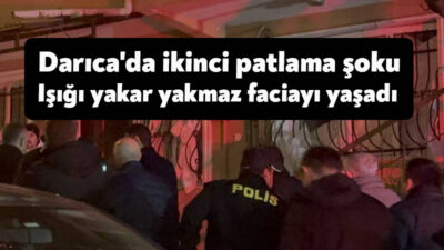 Kocaeli'nin Darıca ilçesinde doğal gaz kaynaklı meydana geldiği değerlendirilen ikinci