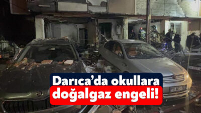 Darıca’da meydana doğalgaz patlamasından sonra ilçede iki gün okullar tatil