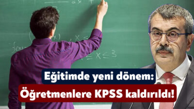 Milli Eğitim Bakanı Yusuf Tekin yeni yılda öğretmenlerin KPSS’ye girmeyeceklerini
