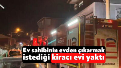 Kocaeli'nin İzmit ilçesinde, ev sahibinin evden çıkarmak istediği kiracı evi