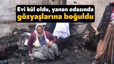 Kocaeli'nin İzmit ilçesinde bir binanın üçüncü katı alev alev yandı.