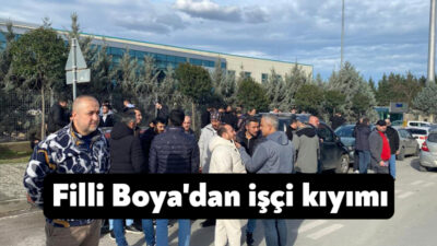 Kocaeli'nin Gebze ilçesinde bulunan Filli Boya fabrikasında bir süredir devam