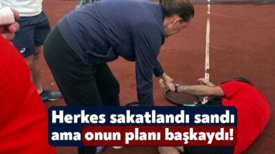 Kocaeli'de yaşayan ve Sakarya'da düzenlenen tenis turnuvasında müsabaka öncesinde çıktığı