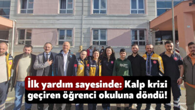Darıca Zeki Gezer Ortaokulu’nda kalbi duran öğrenciye ilk müdahaleyi öğretmenleri