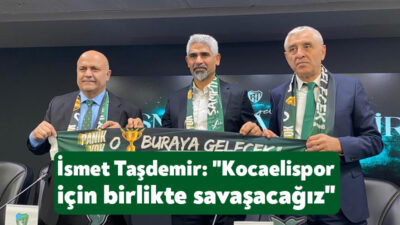Trendyol 1. Lig ekiplerinden Kocaelispor, teknik direktör İsmet Taşdemir ile