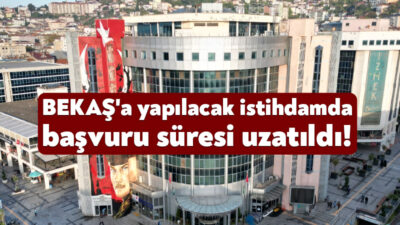 İzmit Belediyesi iştiraki BEKAŞ bünyesinde geçici süreli ( 5 Ay
