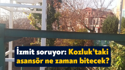 İzmit’in Kozluk Mahallesi ile tren istasyonu arasında yapılan ve henüz