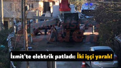 İzmit’te bugün sabah saatlerinde meydana gelen olayda bir şantiyede elektrik