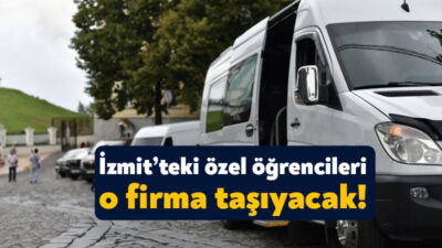 İzmit’te özel eğitime ihtiyaç duyan 8 öğrencinin servis sorununu gidermek