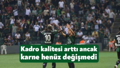 Trendyol 1. Lig ekiplerinden Kocaelispor'da aralık ayına 29 puanla girildi.