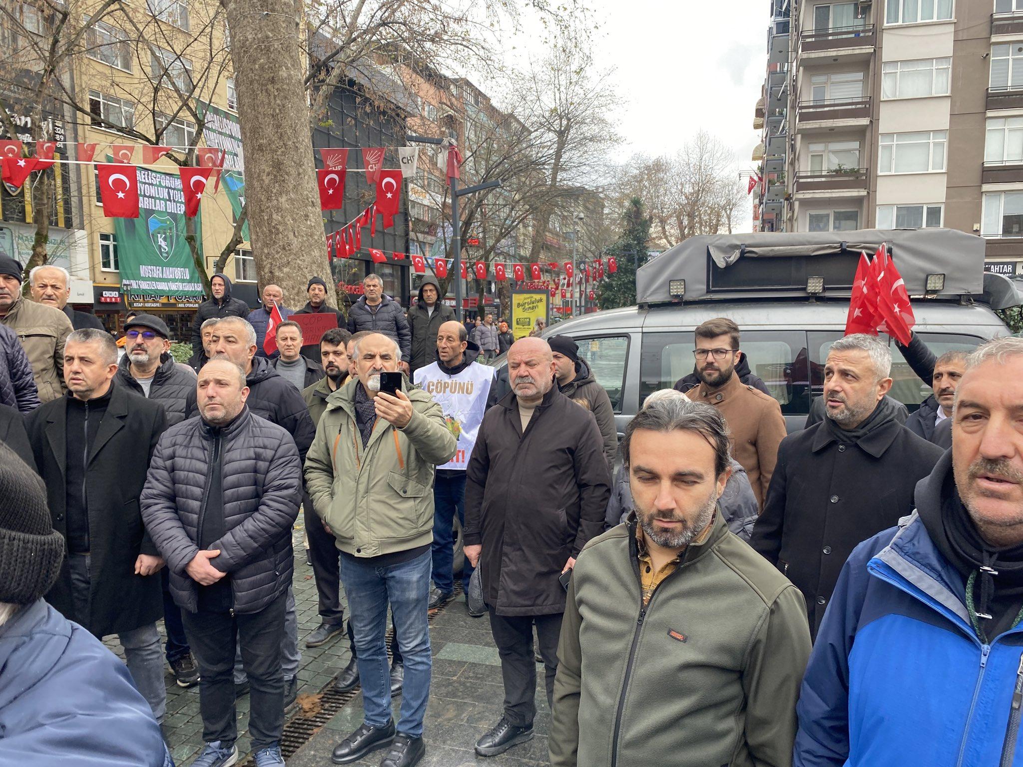 Kandiralilardan cop tesisine karsi Izmitte eylem4