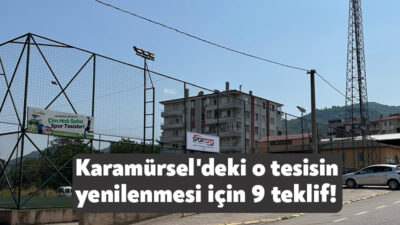 Büyükşehir, Karamürsel Ereğli Spor Tesisleri’nin bakım ve onarımı için ihale