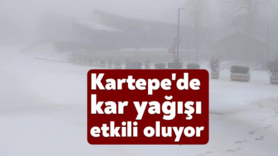 Yapılan uyarıların ardından beklenen kar yağışı Kartepe'de başladı.